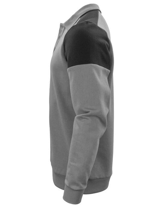 Printer Prime Long Sleeve Polosweater - Anthracite/Black