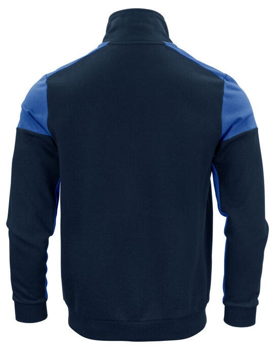 Printer Prime Full Zip Sweater - Navy/Cobalt