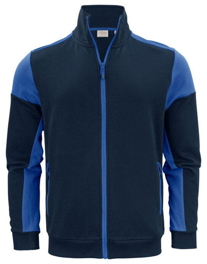 Printer Prime Full Zip Sweater - Navy/Cobalt