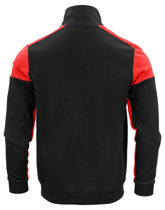 Printer Prime Full Zip Sweater - Black/Red