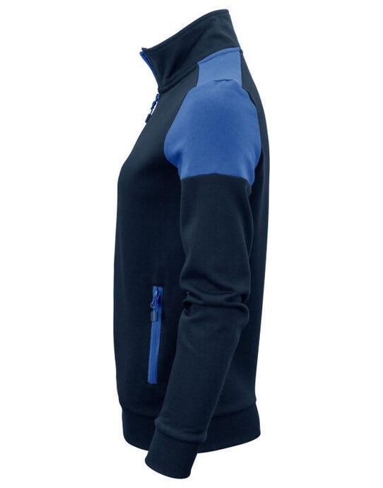 Printer Prime Ladies Full Zip Sweat - Navy/Cobalt