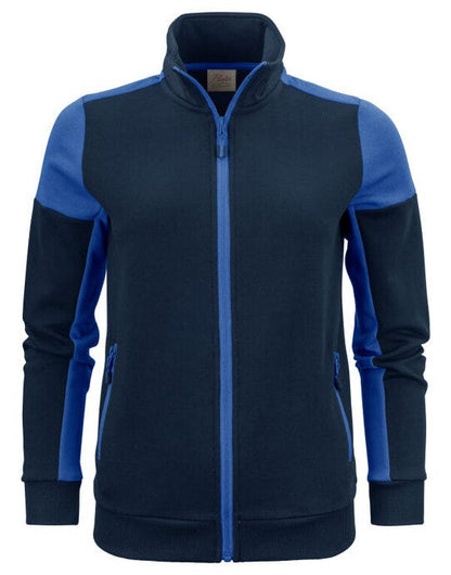 Printer Prime Ladies Full Zip Sweat - Navy/Cobalt