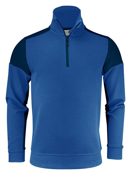 Printer Prime Half Zip Sweater - Cobalt/Navy
