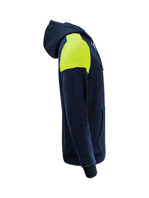 Printer Prime Hoodie - Navy/Neon Yellow