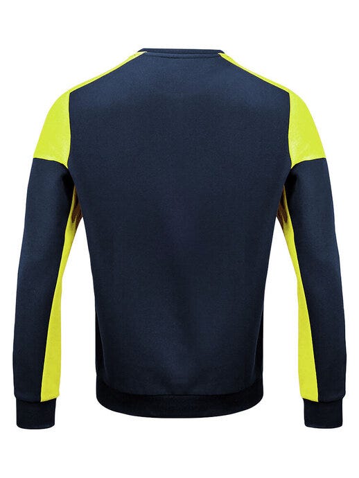 Printer Prime Crewneck - Navy/Neon Yellow