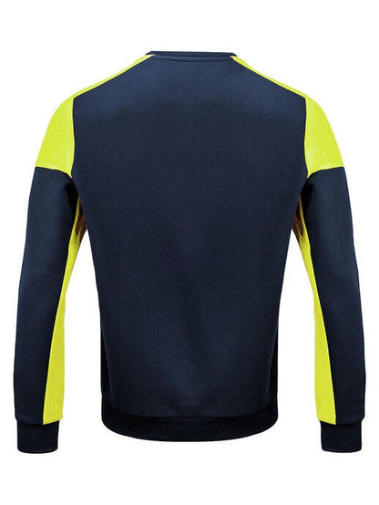 Printer Prime Crewneck - Navy/Neon Yellow