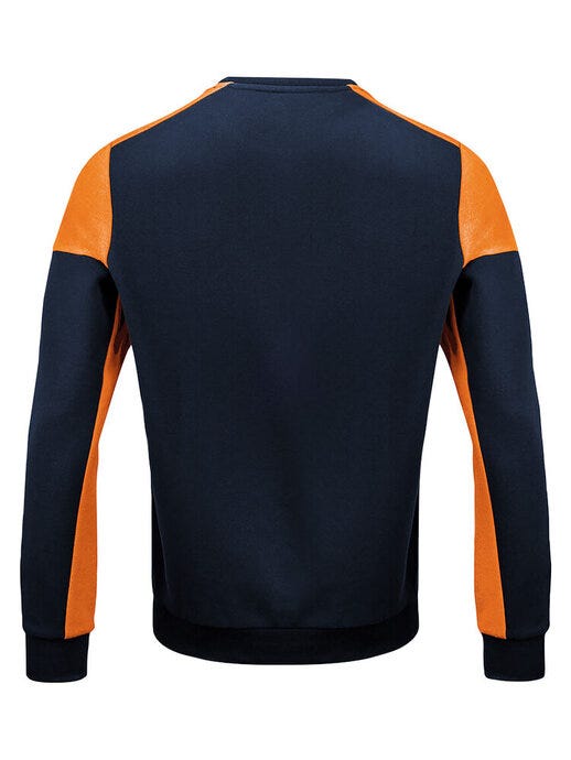 Printer Prime Crewneck - Navy/Neon Orange