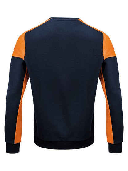 Printer Prime Crewneck - Navy/Neon Orange