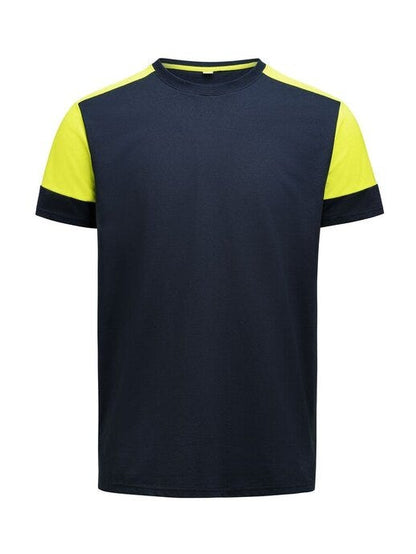 Printer Prime T-Shirt - Navy/Neon Yellow