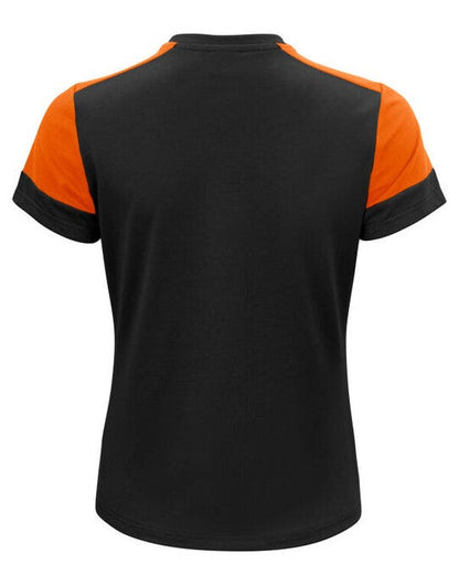 Printer Prime Ladies T-Shirt - Black/Orange