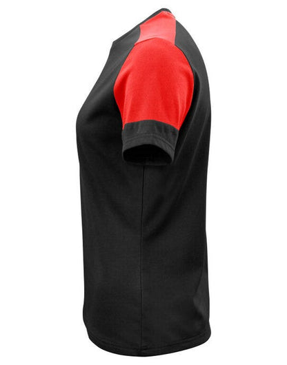 Printer Prime Ladies T-Shirt - Black/Red