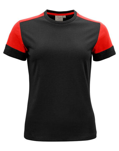 Printer Prime Ladies T-Shirt - Black/Red