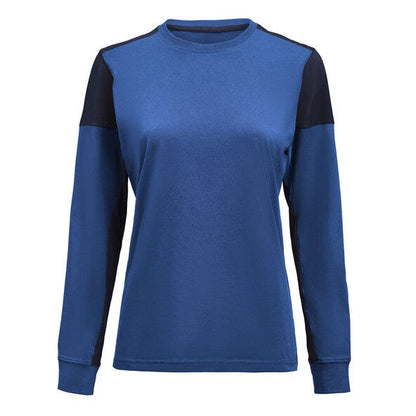 Printer Prime Ladies Long Sleeve T-Shirt - Cobalt/Navy