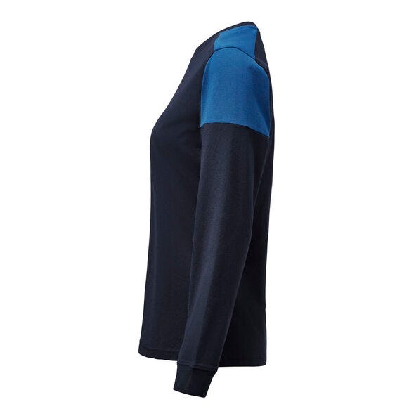 Printer Prime Ladies Long Sleeve T-Shirt - Navy/Cobalt