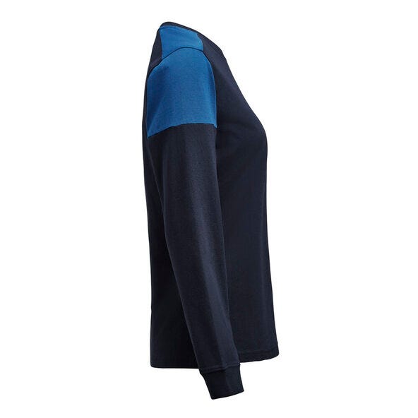 Printer Prime Ladies Long Sleeve T-Shirt - Navy/Cobalt