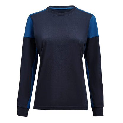 Printer Prime Ladies Long Sleeve T-Shirt - Navy/Cobalt