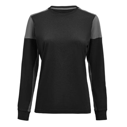 Printer Prime Ladies Long Sleeve T-Shirt - Black/Anthracite