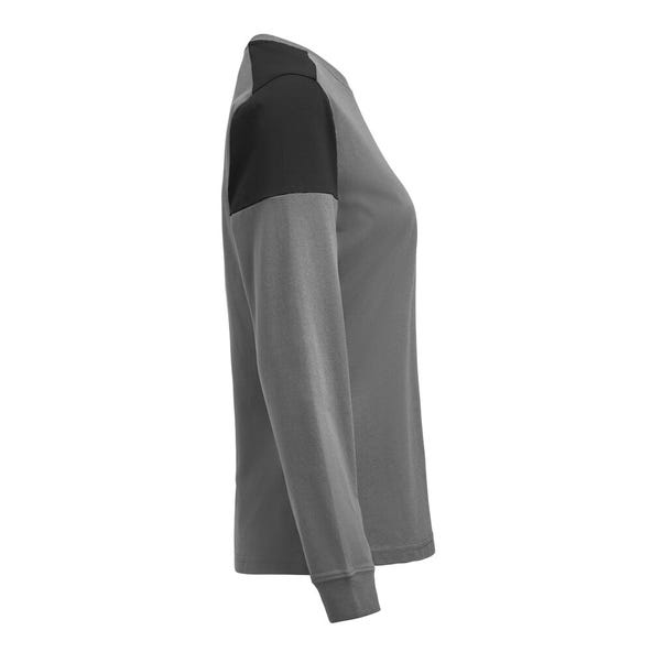 Printer Prime Ladies Long Sleeve T-Shirt - Anthracite/Black