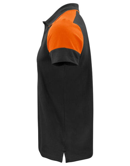 Printer Prime Polo - Black/Orange