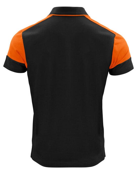 Printer Prime Polo - Black/Orange