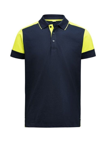 Printer Prime Polo - Navy/Neon Yellow