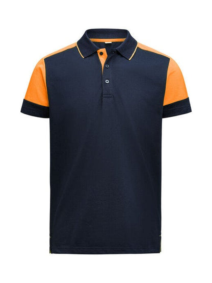 Printer Prime Polo - Navy/Neon Orange