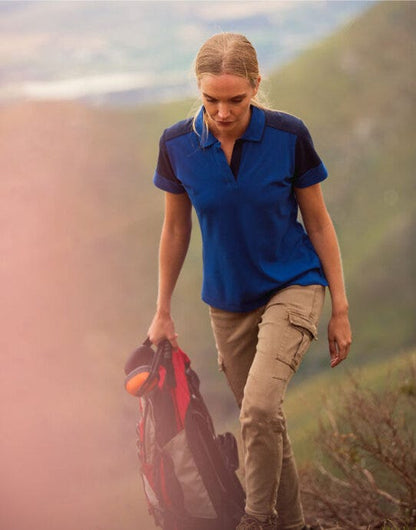 Printer Prime Ladies Polo - Cobalt/Navy