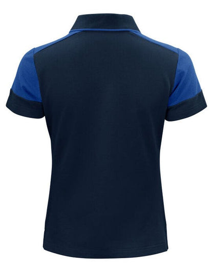 Printer Prime Ladies Polo - Navy/Cobalt