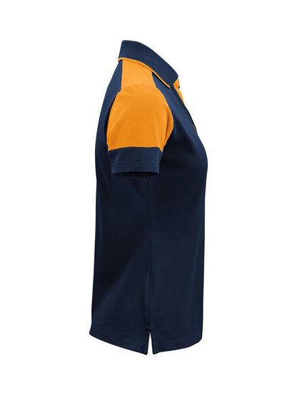 Printer Prime Ladies Polo - Navy/Neon Orange
