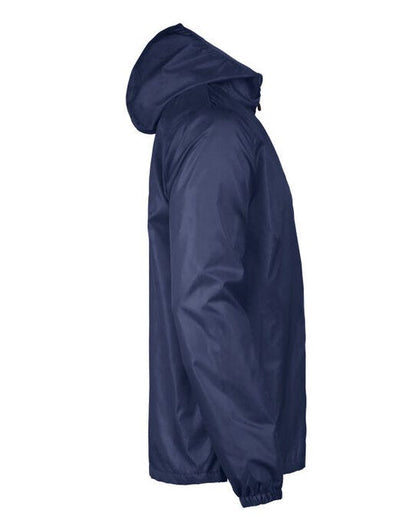 Printer Red Fastplant Windbreaker Jacket - Navy