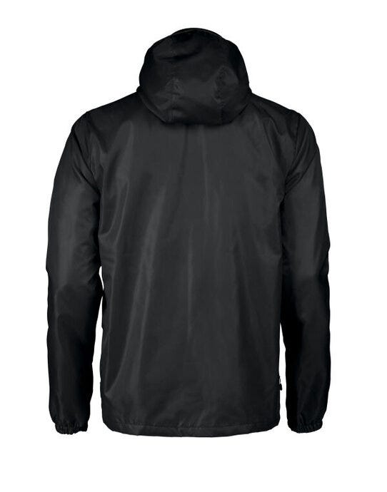 Printer Red Fastplant Windbreaker Jacket - Black
