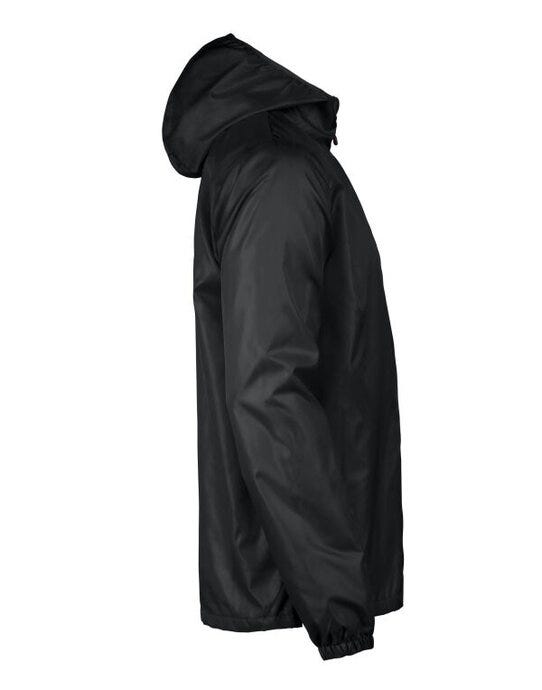 Printer Red Fastplant Windbreaker Jacket - Black