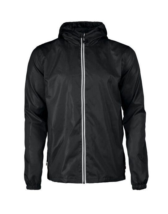 Printer Red Fastplant Windbreaker Jacket - Black