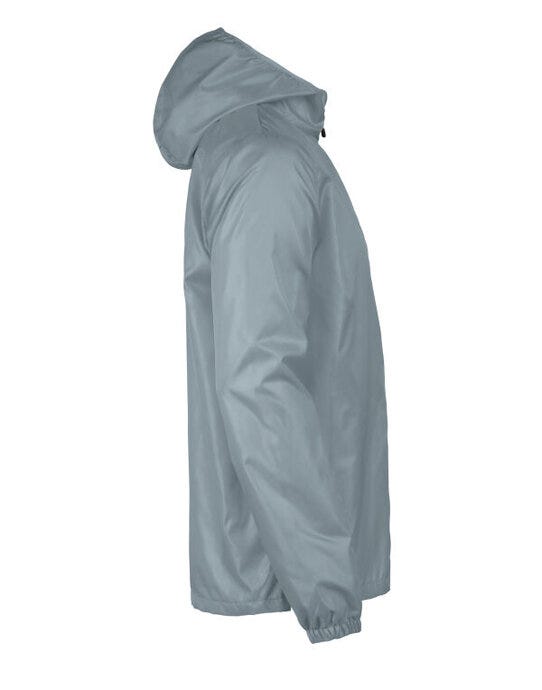 Printer Red Fastplant Windbreaker Jacket - Metal Grey