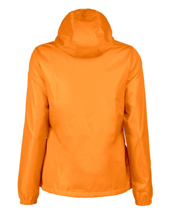 Printer Red Ladies Fastplant Windbreaker - Bright Orange