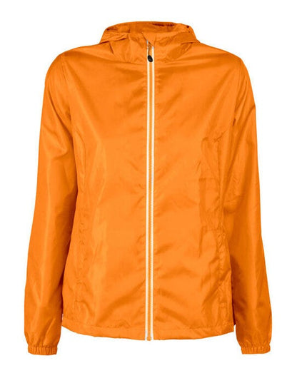 Printer Red Ladies Fastplant Windbreaker - Bright Orange