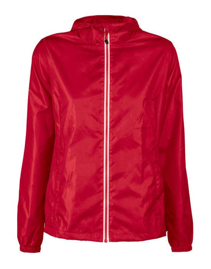 Printer Red Ladies Fastplant Windbreaker - Red