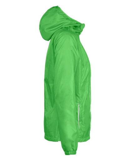 Printer Red Ladies Fastplant Windbreaker - Lime