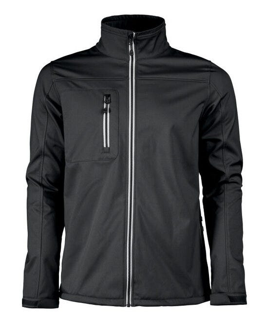 Printer Red Vert Softshell Jacket - Black