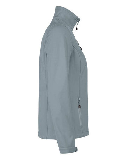 Printer Red Ladies Vert Softshell Jacket - Metal Grey