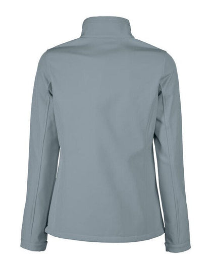 Printer Red Ladies Vert Softshell Jacket - Metal Grey