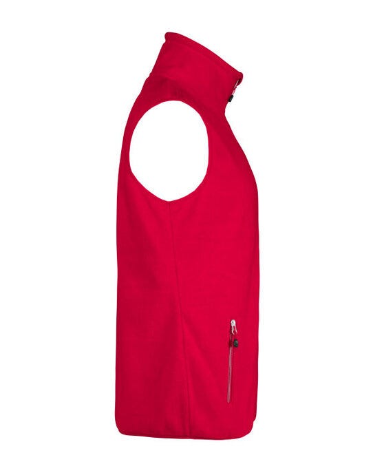 Printer Red Sideflip Fleece Vest - Red