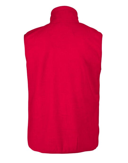 Printer Red Sideflip Fleece Vest - Red