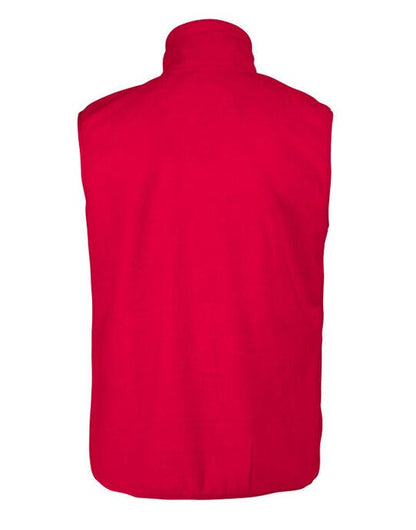 Printer Red Sideflip Fleece Vest - Red