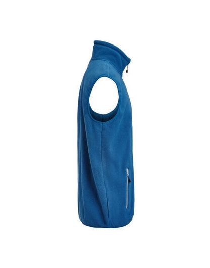 Printer Red Sideflip Fleece Vest - Bright Blue