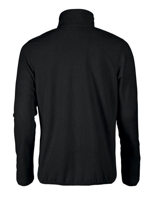Printer Red Twohand Microfleece Jacket - Black