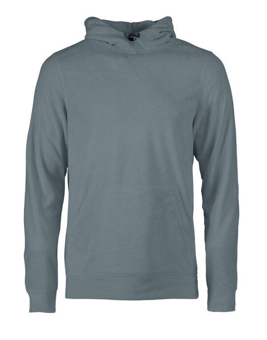 Printer Red Switch Fleece Hoodie - Metal Grey