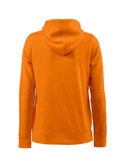 Printer Red Ladies Switch Fleece Hoodie - Bright Orange