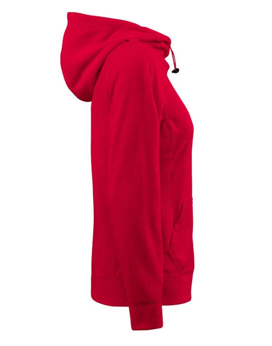 Printer Red Ladies Switch Fleece Hoodie - Red