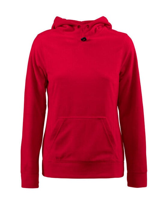 Printer Red Ladies Switch Fleece Hoodie - Red